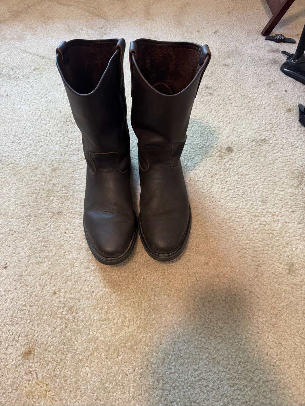 Red Wing Shoes Dark Brown Pull-On Work Boots